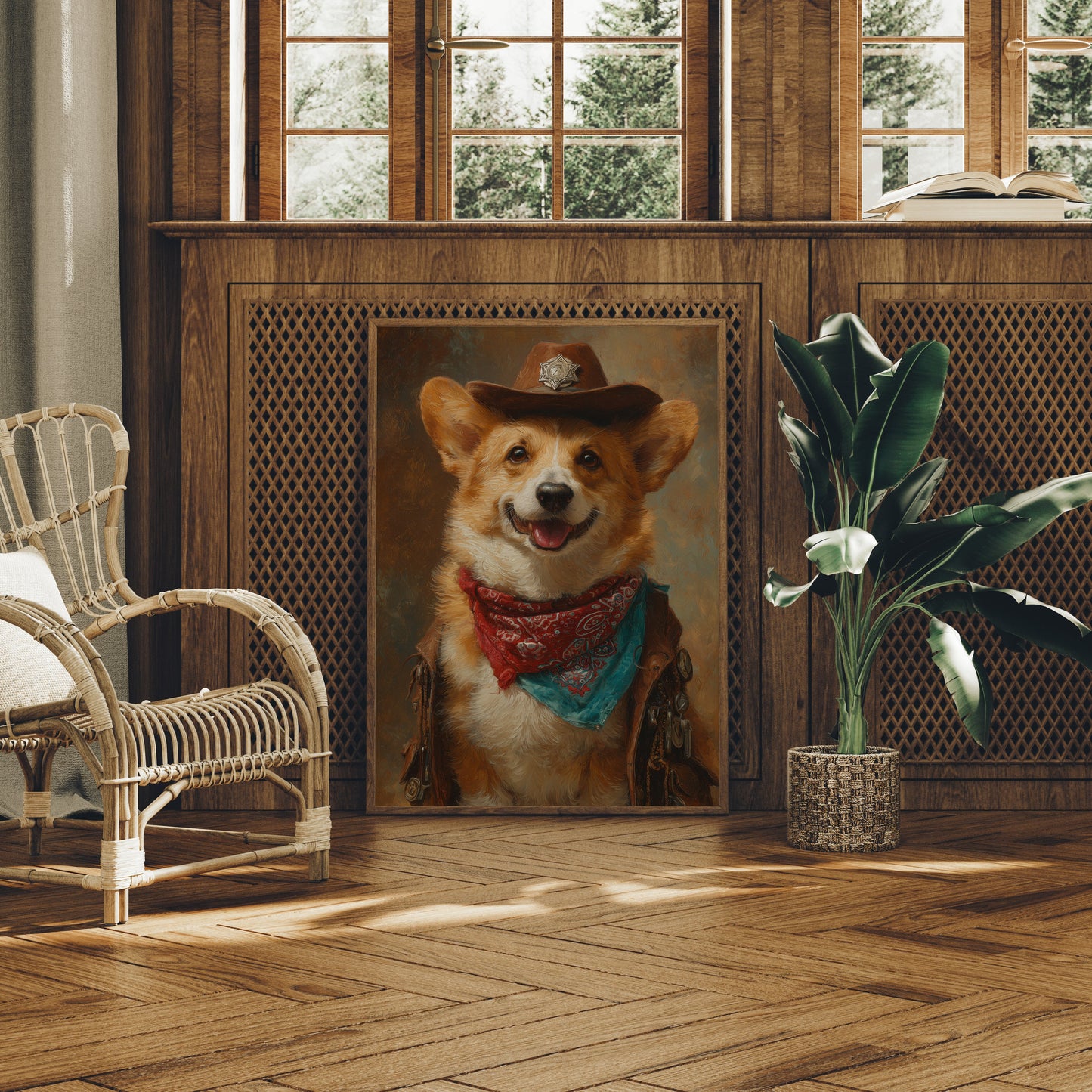 Cowboy Corgi Rules The Ranch