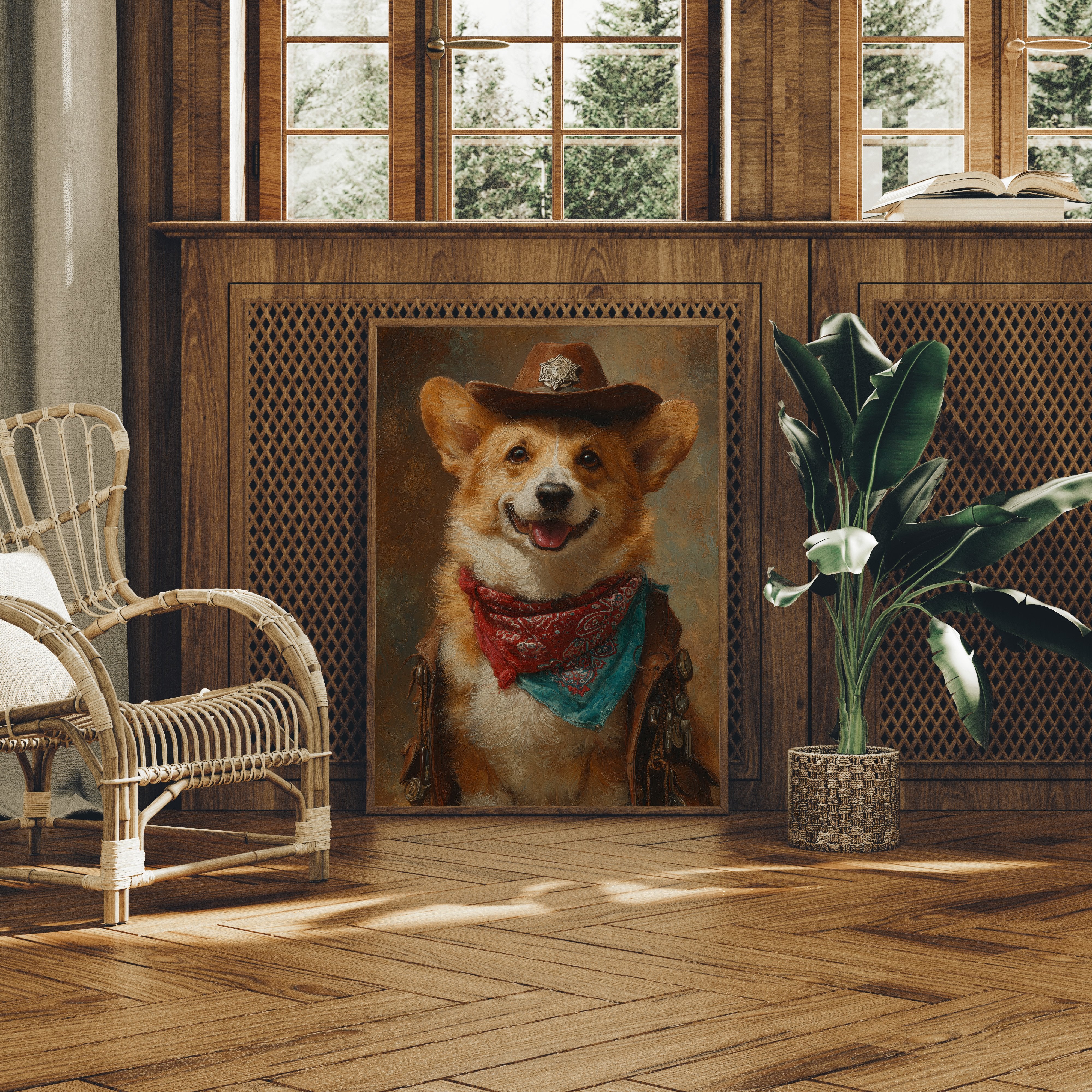 Cowboy Corgi Rules The Ranch