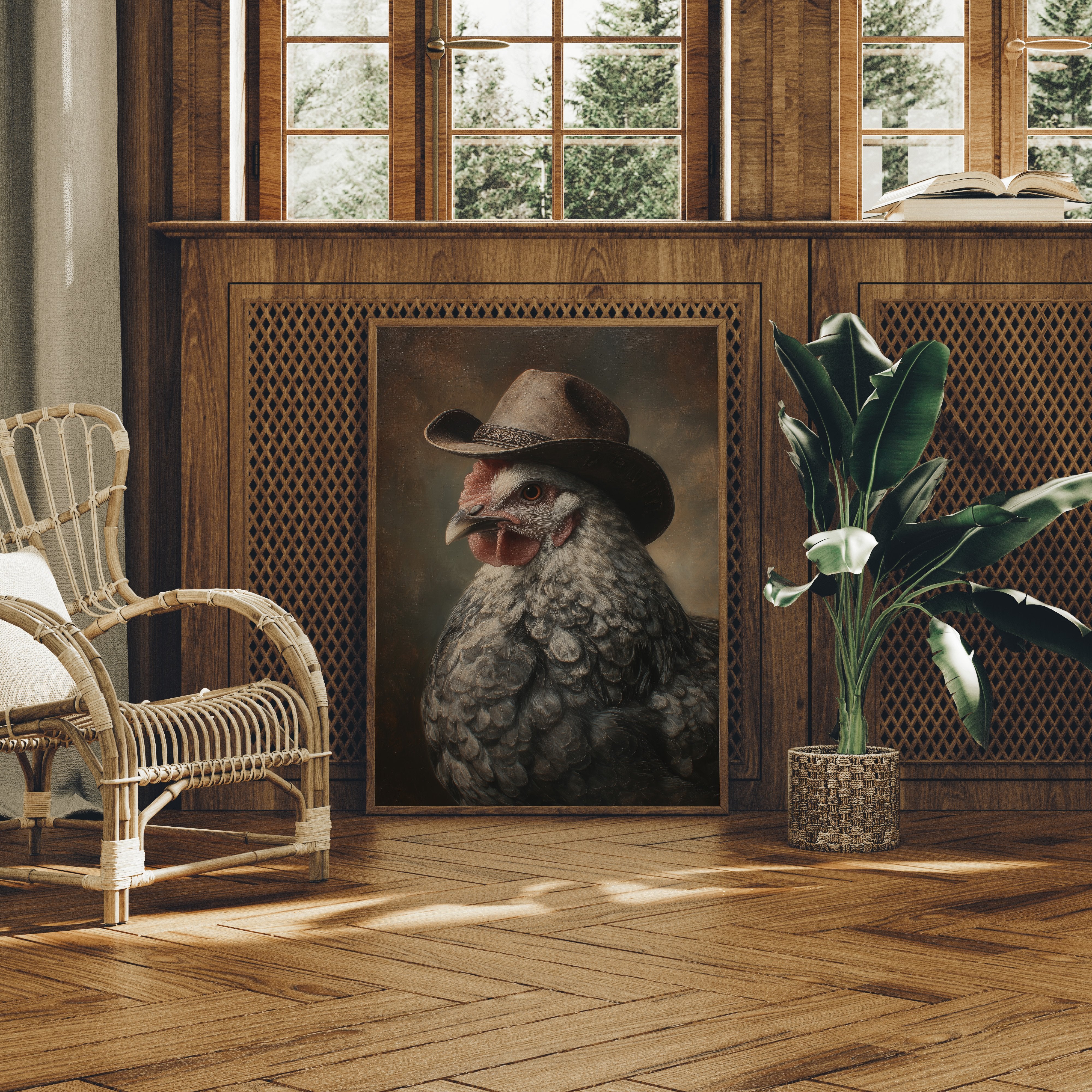 Barnyard Baron In Portrait Pose