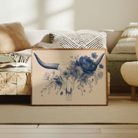 Indigo Blooms Crown Ancient Bones