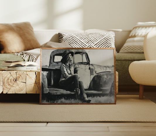 Vintage Soul On Pickup Tailgate