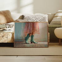 Turquoise Steps Meet Lace Hem