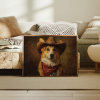 Loyal Companion In Western Attire