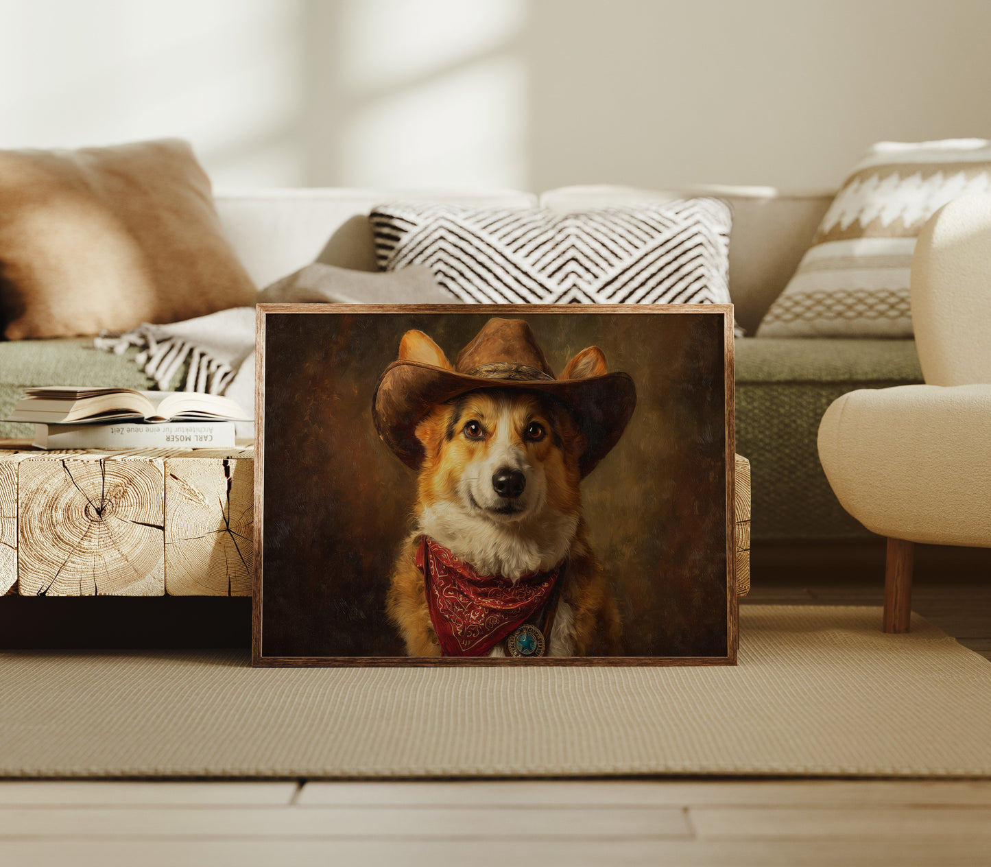 Loyal Companion In Western Attire