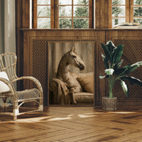 Noble Steed Takes The Sofa
