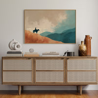 Solitary Wanderer Surveys Painted Valleys