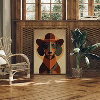Western Hound's Geometric Portrait
