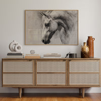 Equine Elegance in Charcoal Whispers