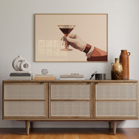 Elegant Libation Held in Waiting