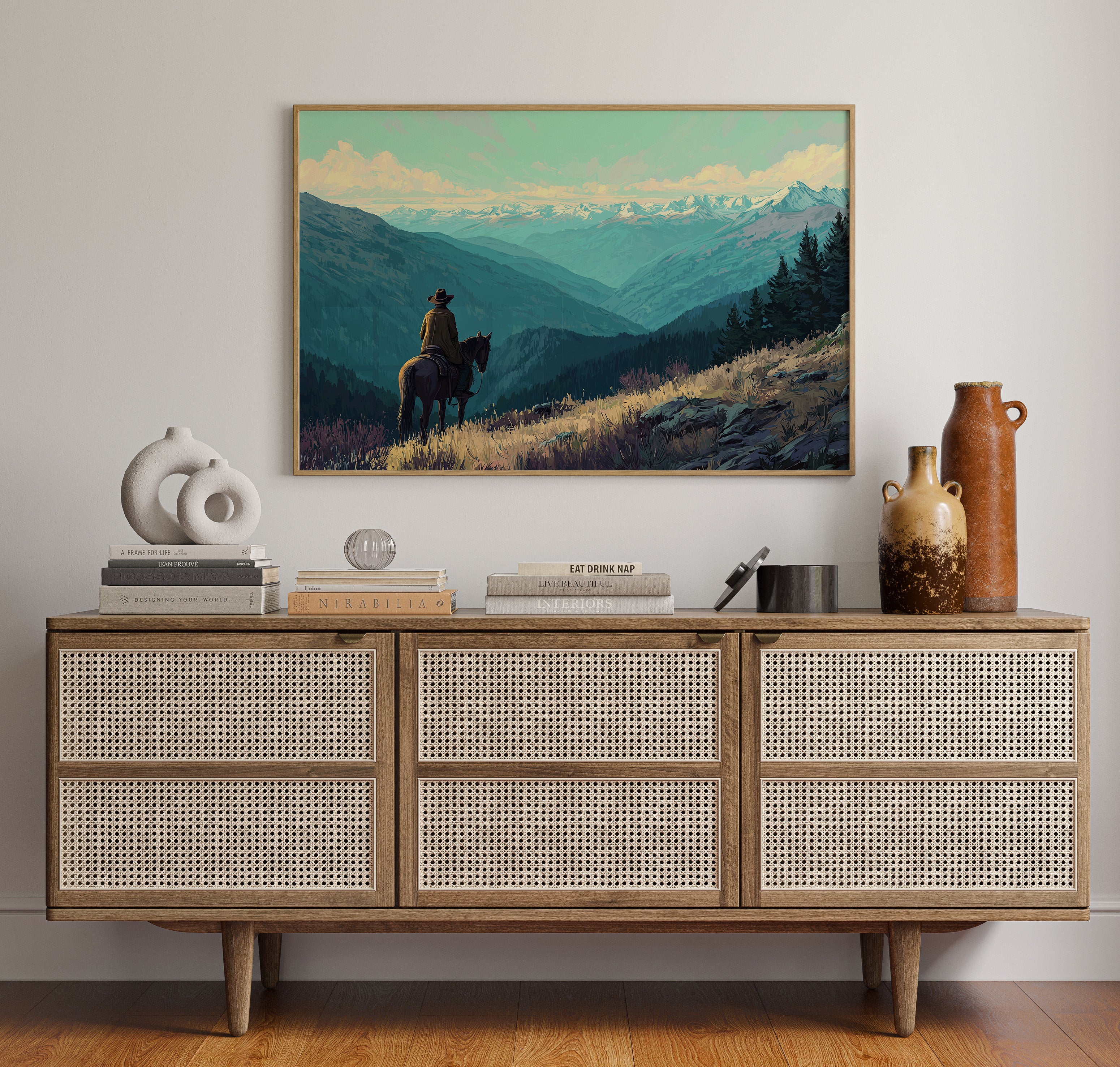 Wilderness Wanderer Contemplates Eternal Peaks