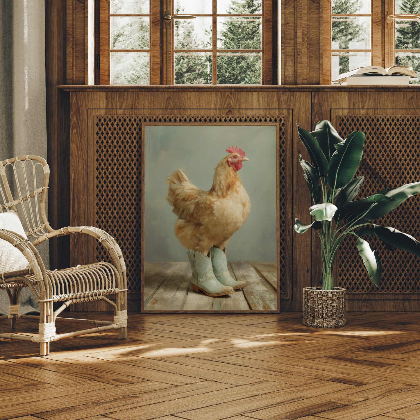 Farmyard Fashionista: Boots and Feathers