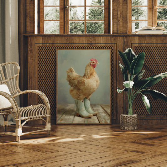 Farmyard Fashionista: Boots and Feathers