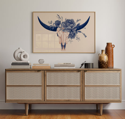 Indigo Blooms Upon Desert Remains