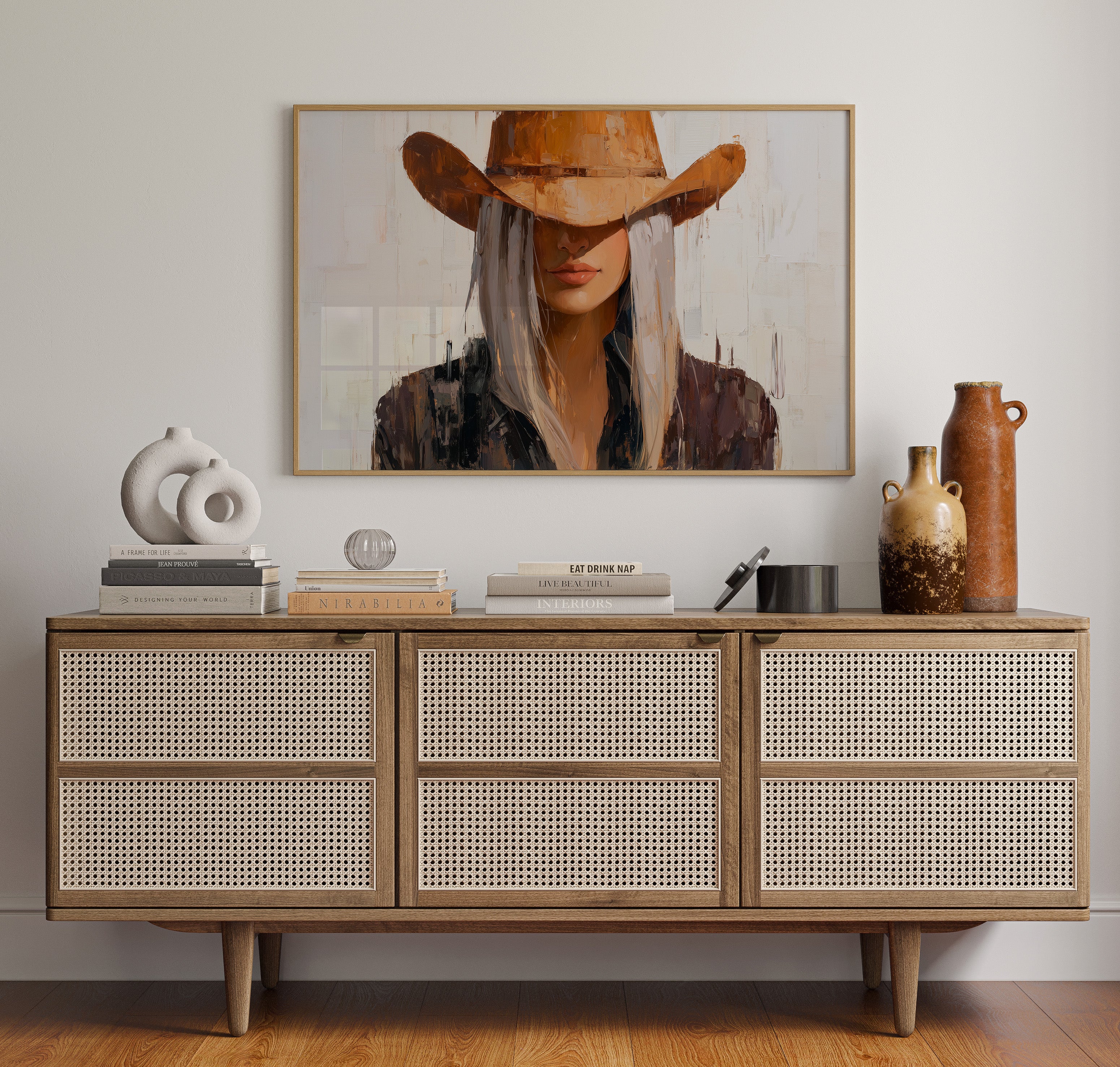 Western Shadows Cast in Palette Knife