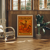 Sunset Trails On Postal Canvas