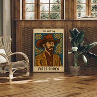 Cowboy Blues On Rustic Boards