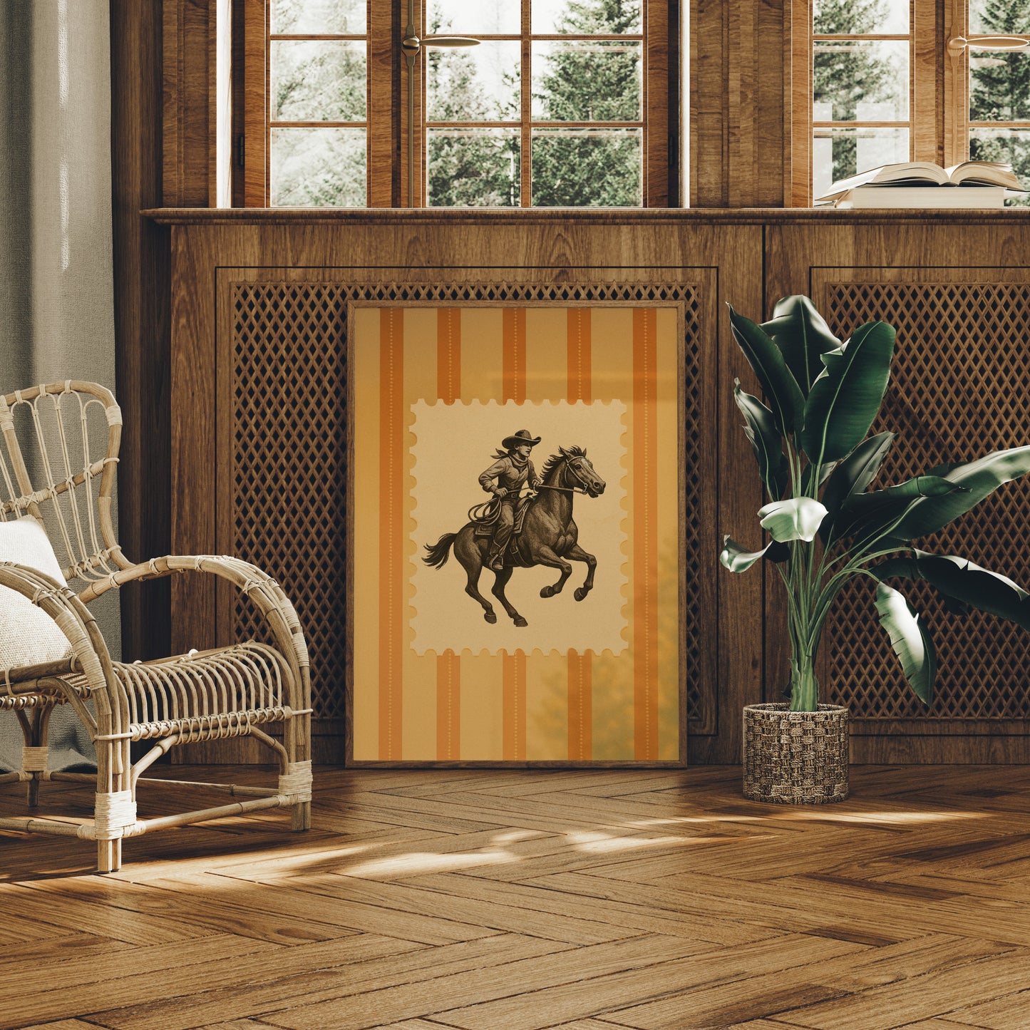 Frontier Spirit On Amber Stripes