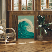 Teal Currents Meet Desert Calm