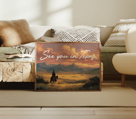 Lone Rider Faces Amber Horizon