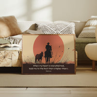 Faith Rides The Crimson Horizon