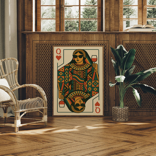 Modern Queen Sips Vintage Red