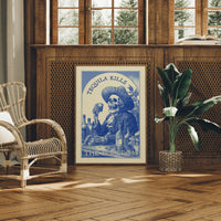 Saloon Blues In Cobalt Ink