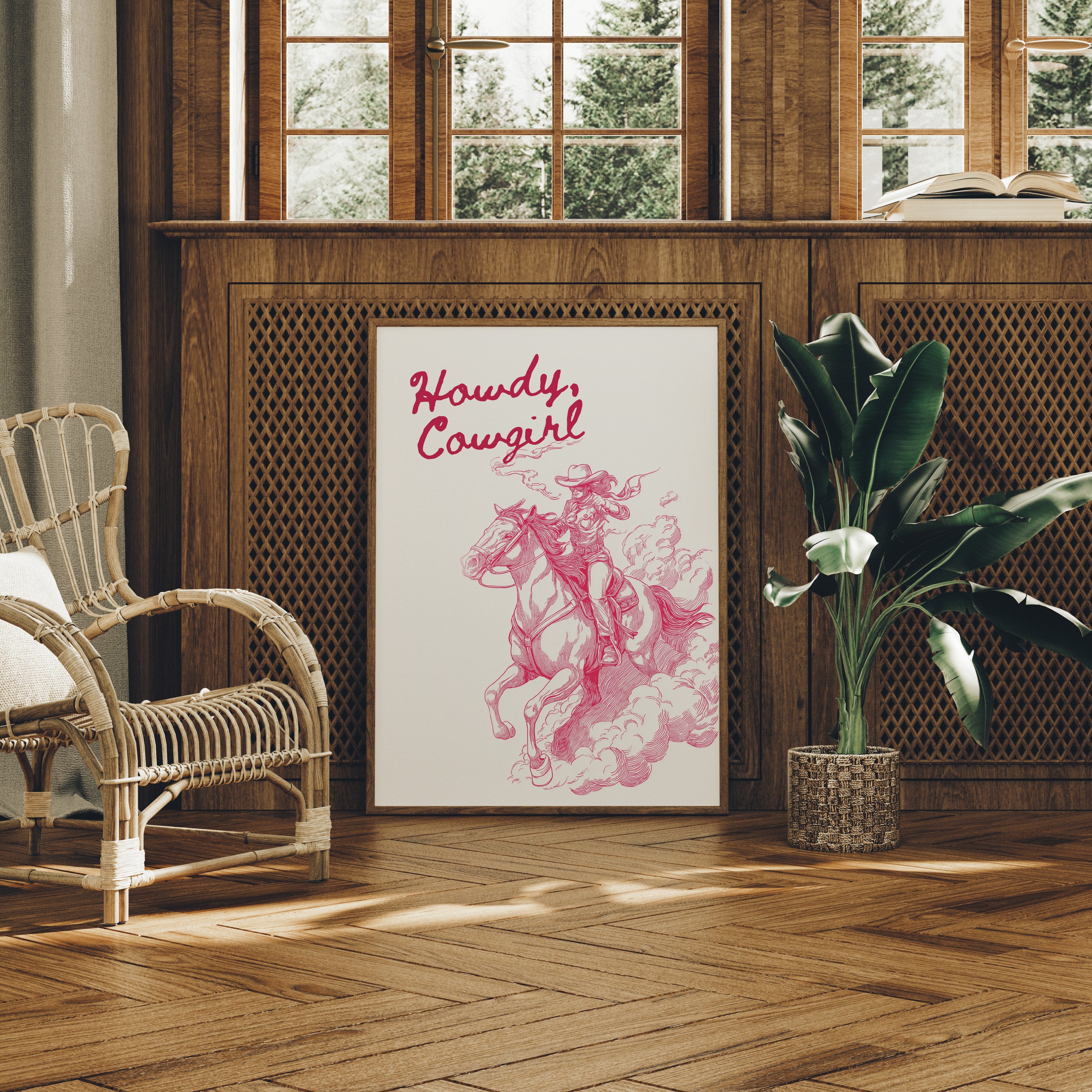 Pink Dust On Frontier Trails