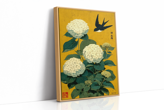 Swallow Songs Meet Summer Hydrangeas