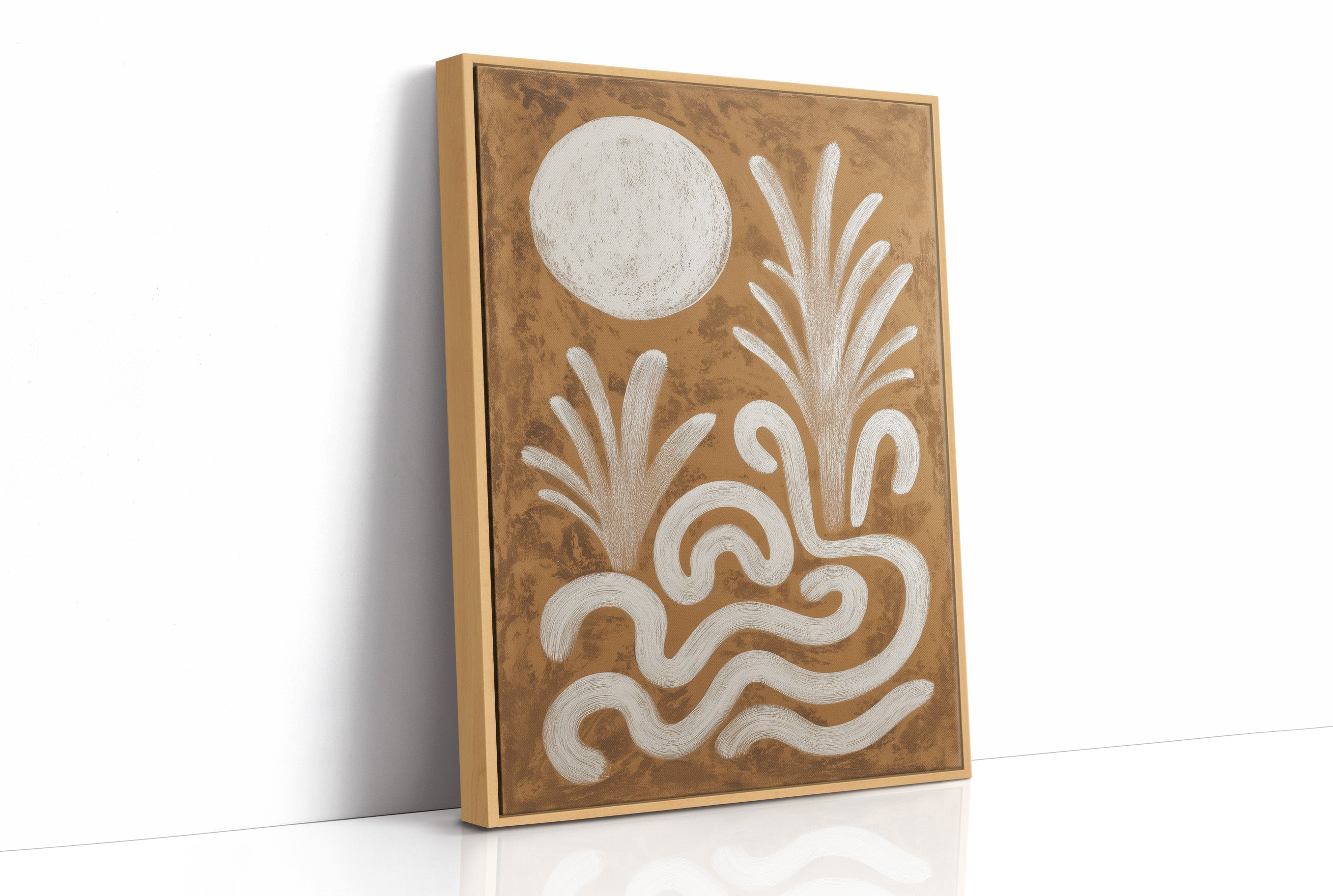 Moonlit Waves Dance In Sepia