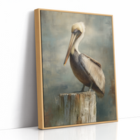 Coastal Watcher On Weathered Perch