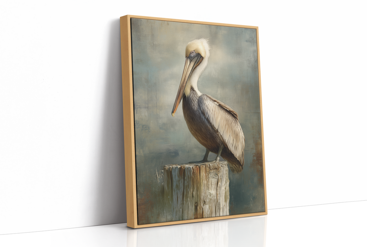 Coastal Watcher On Weathered Perch