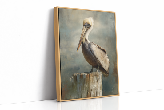 Coastal Watcher On Weathered Perch