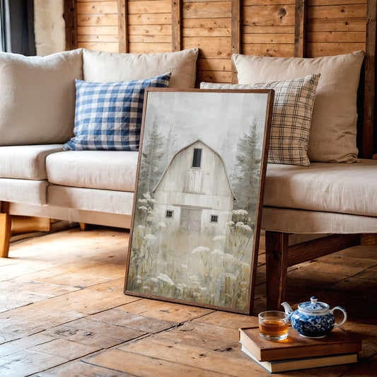Wildflowers Meet The Old Barn