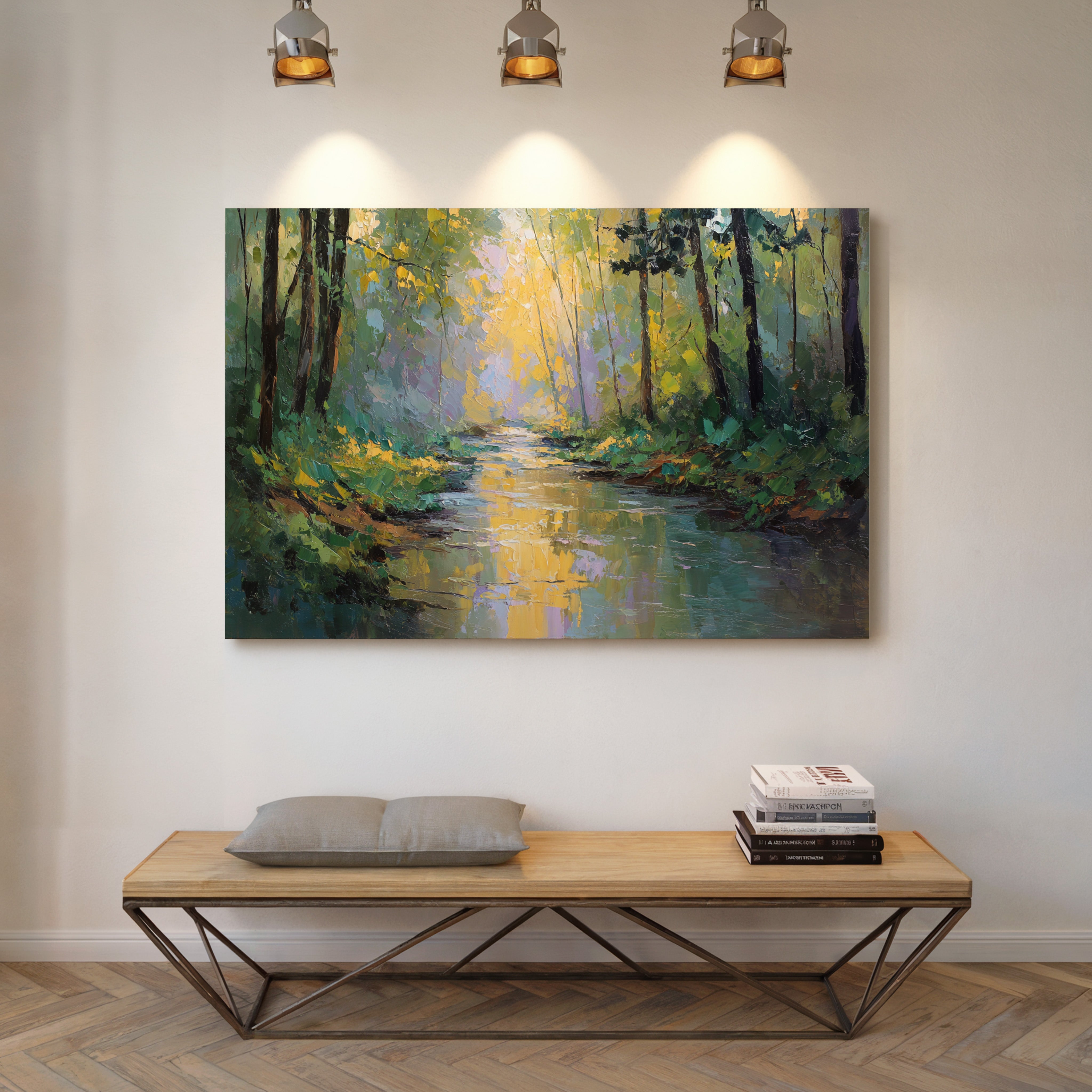 Sunlit Stream Carries Golden Dreams