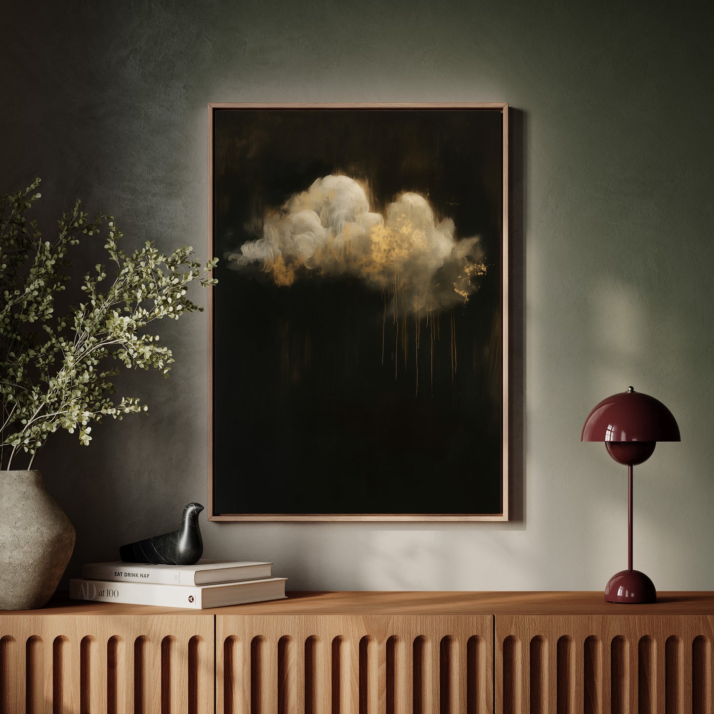 Gold Rain Beneath a Quiet Cloud