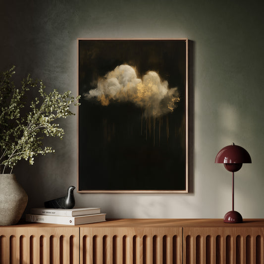Gold Rain Beneath a Quiet Cloud