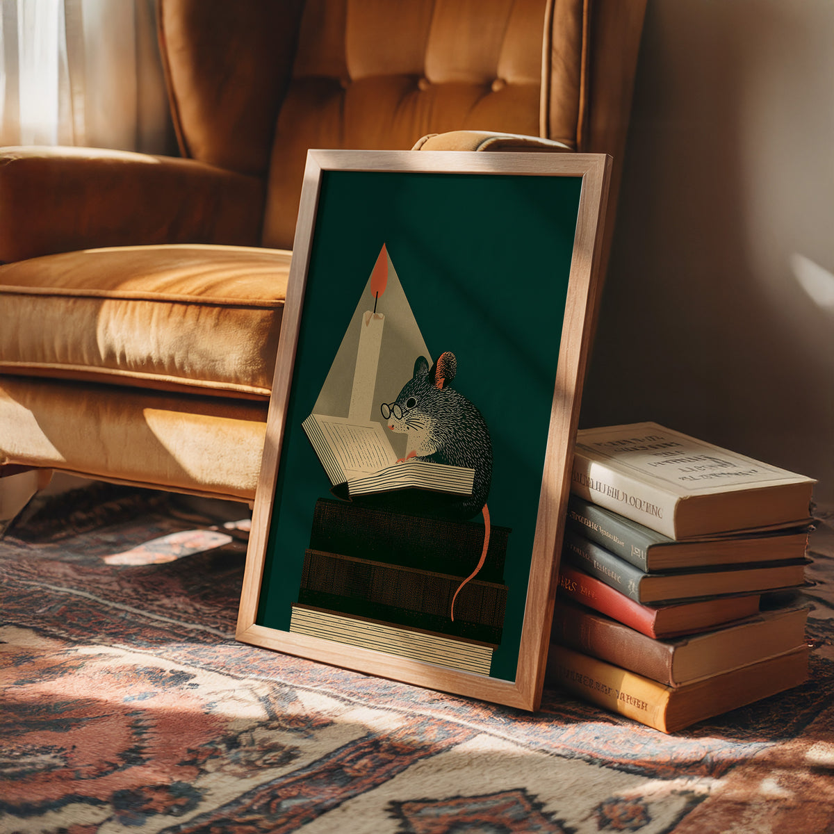 The Little Scholar at Night
