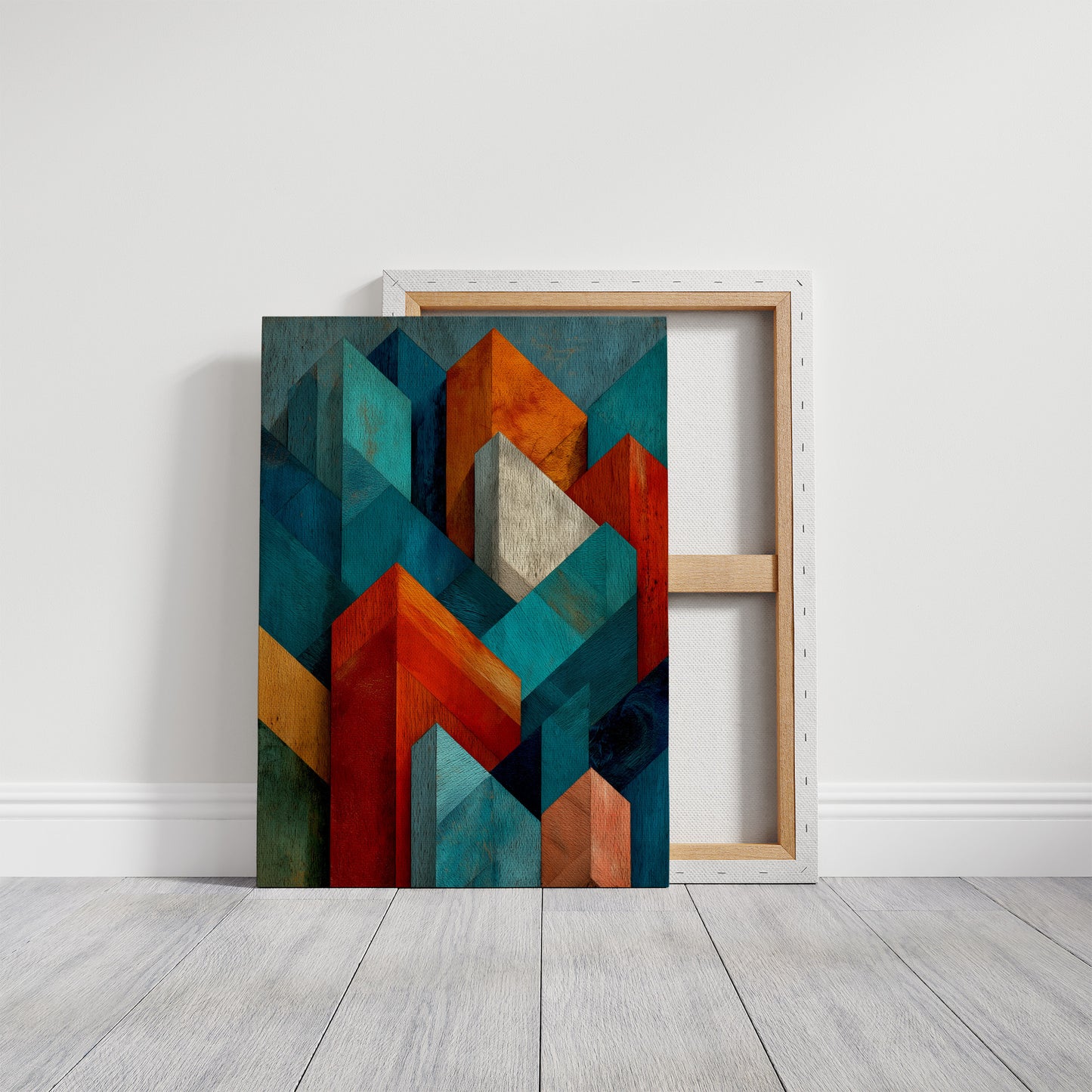 Faceted Peaks in Woodgrain