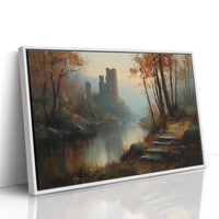 Autumn Castle By Misty Waters