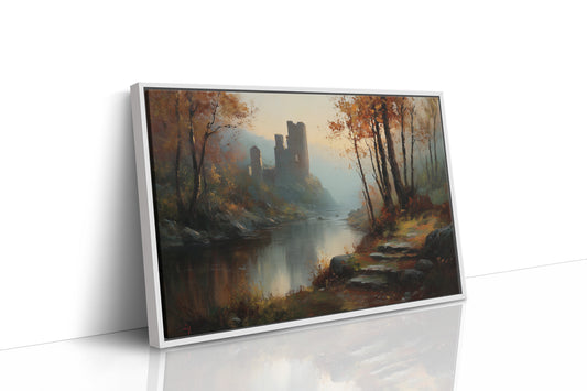 Autumn Castle By Misty Waters
