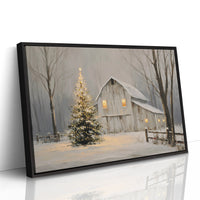 Winter Barn Glows With Christmas Magic