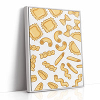 Pasta Shapes Dance In Golden Light