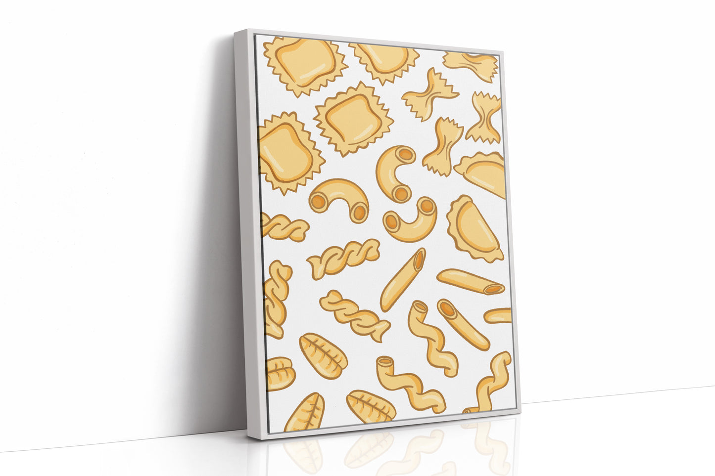 Pasta Shapes Dance In Golden Light