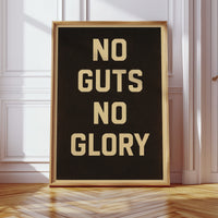 No Guts No Glory Vintage Poster