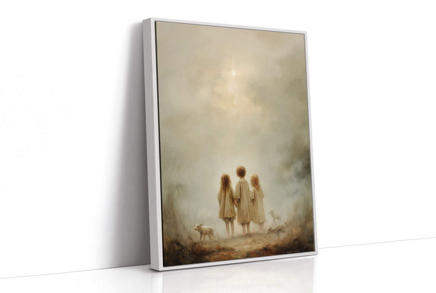 Innocent Wanderers Beneath Celestial Light
