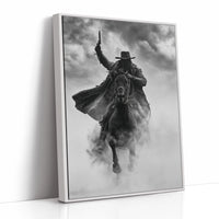 Silhouetted Outlaw in the Dust