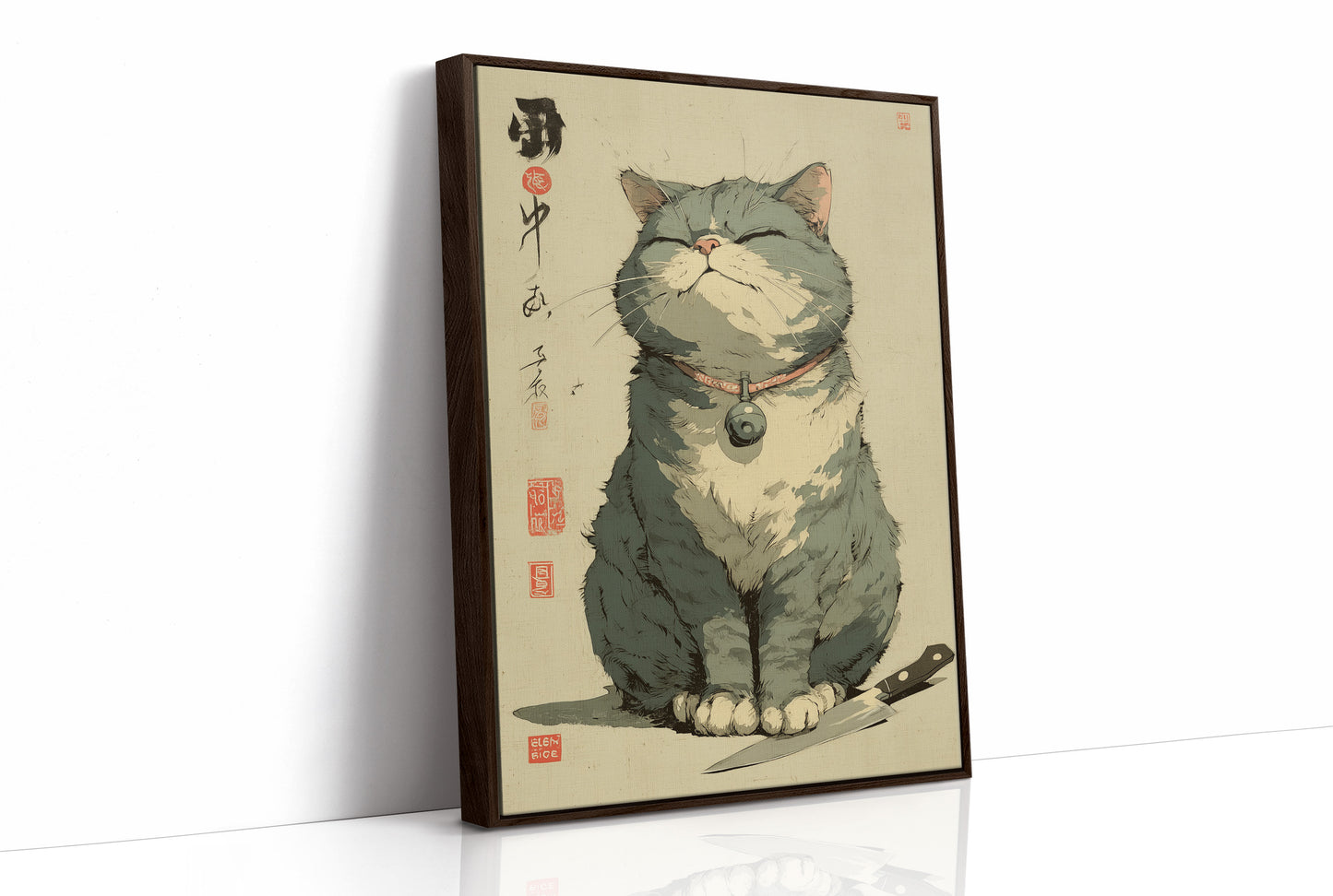 Smiling Cat Guards The Spirits Bar