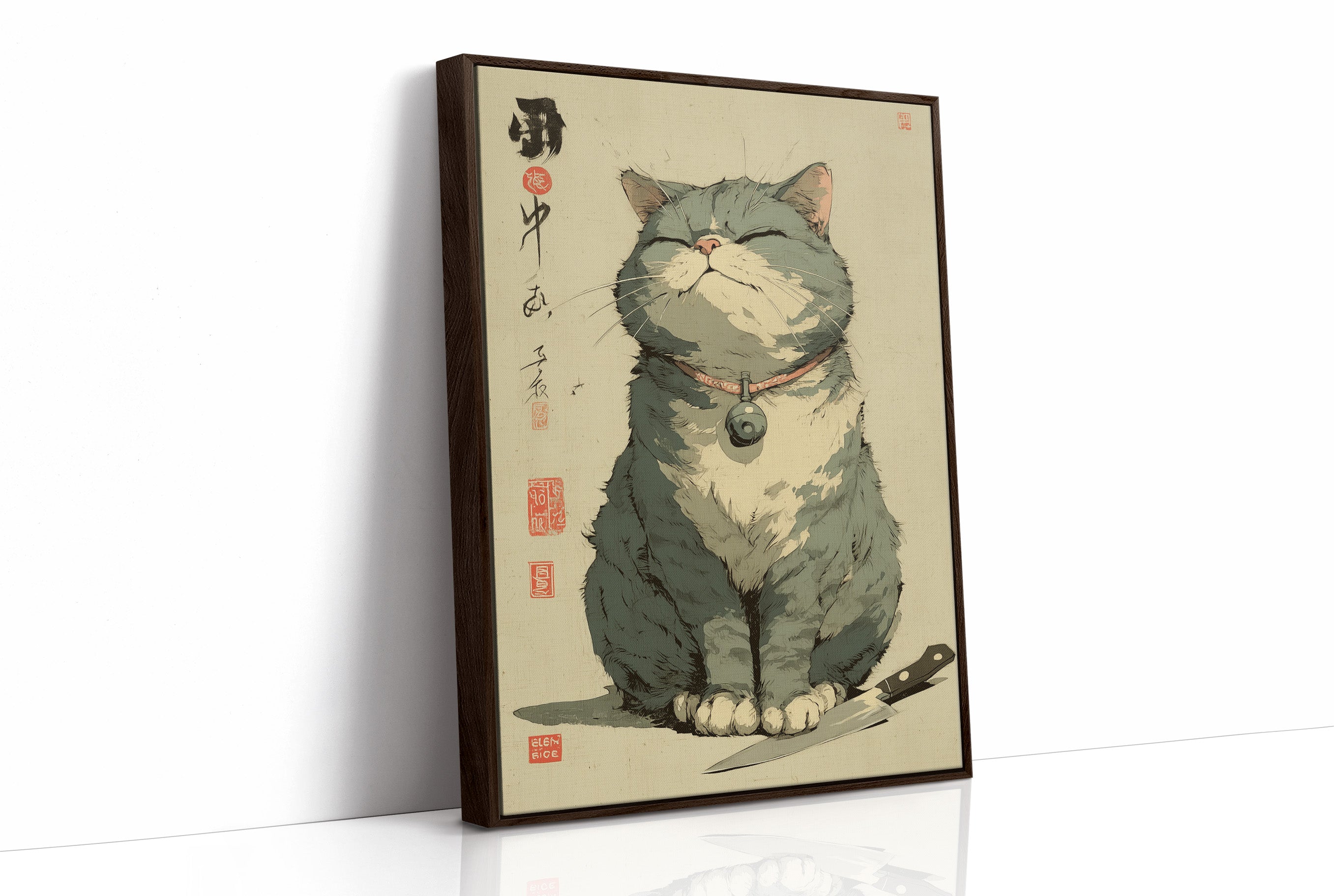 Smiling Cat Guards The Spirits Bar