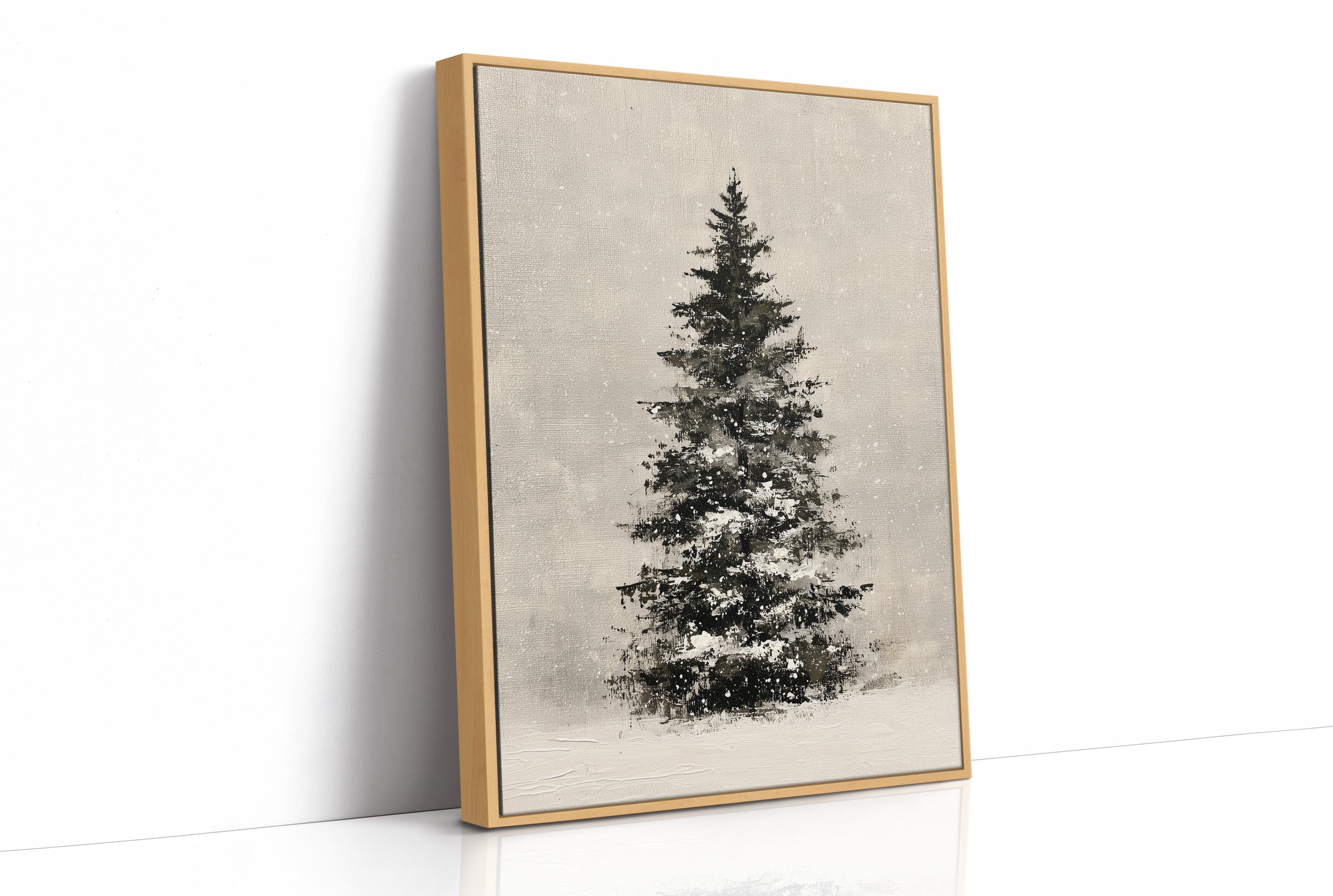 Snow-Laden Fir, Oil Study