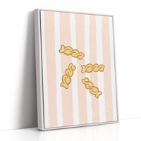 Pasta Dances Through Blush Stripes